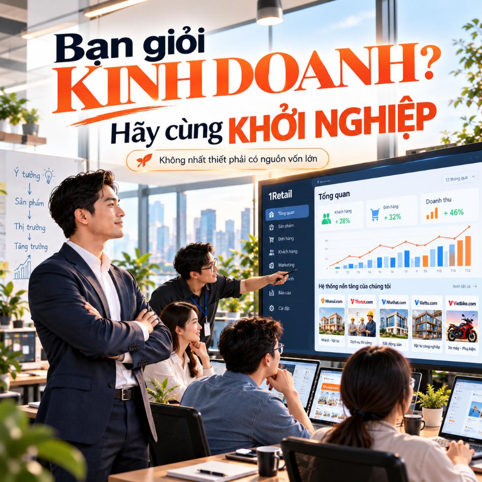 Bạn giỏi kinh doanh, hãy cùng chúng tôi khởi nghiệp